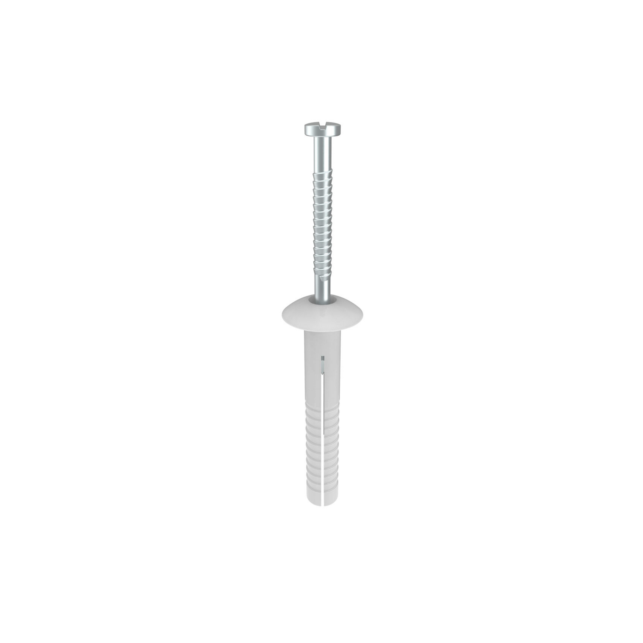 Mushroom Head Nail In Anchors  - Zinc Plated (Various Sizes)