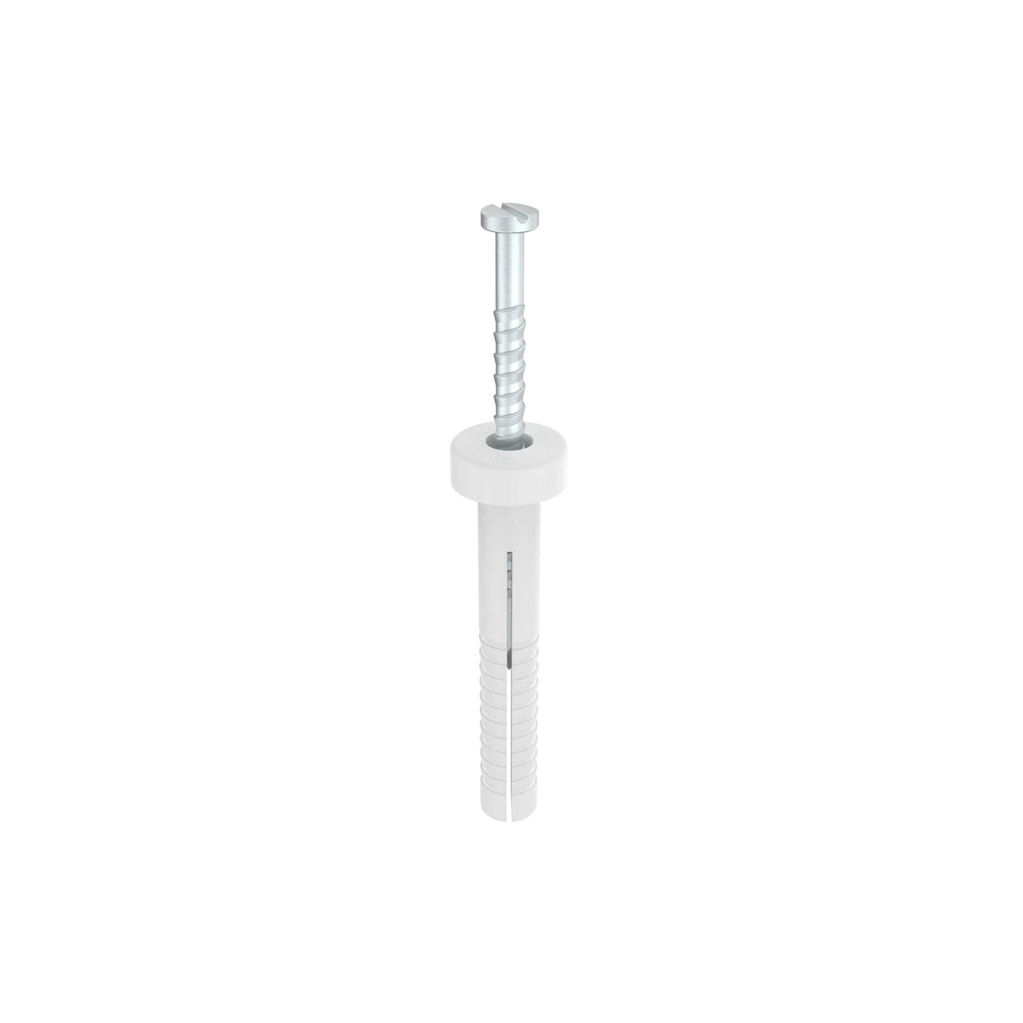 Round Head Nail In Anchors  - Zinc Plated (Various Sizes)