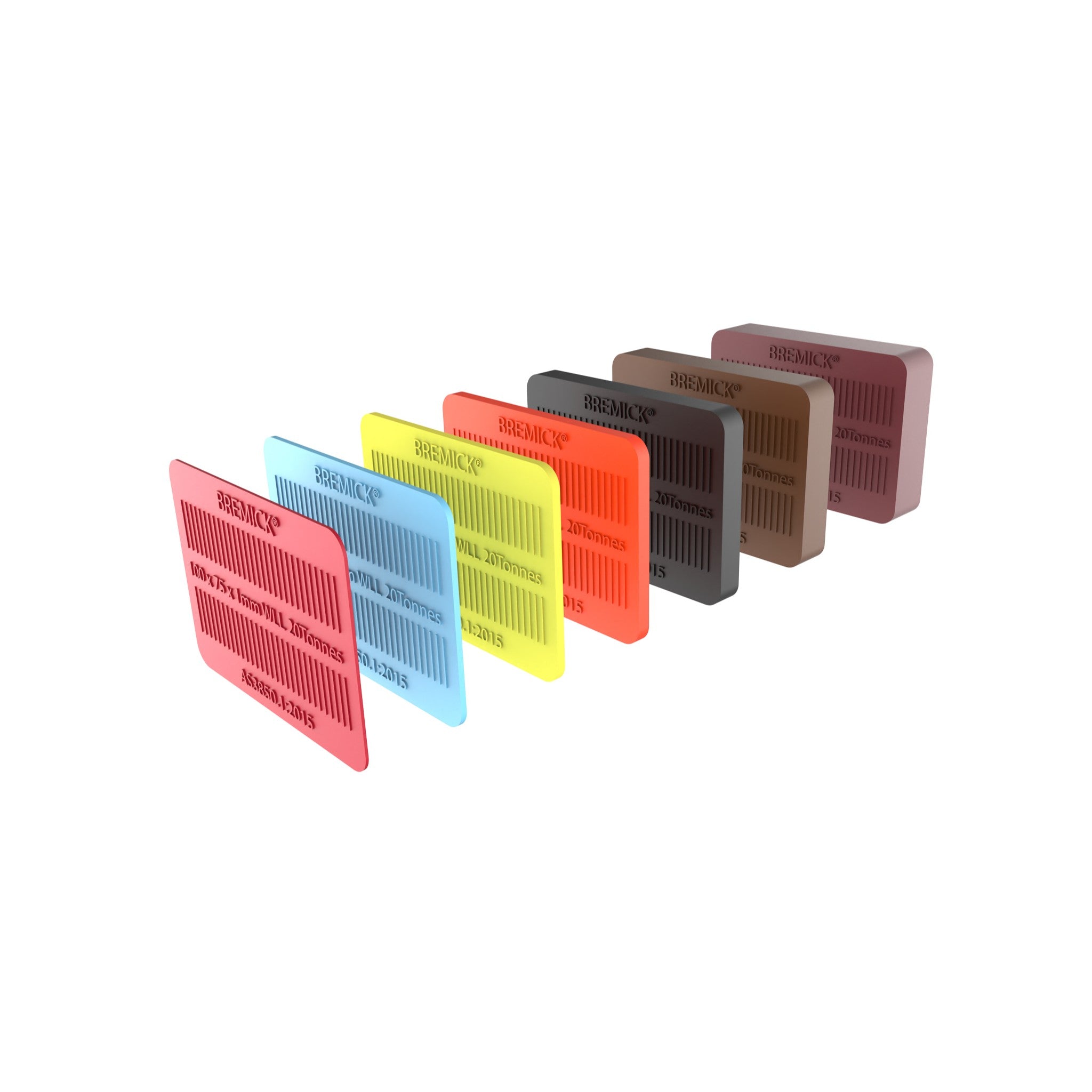 100 x 75mm Half Panel Shims - 7 Sizes - 50 Mixed Pack