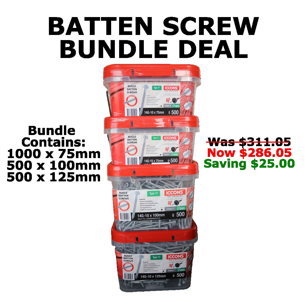 Batten Screw Bundle Deals (Various Options)
