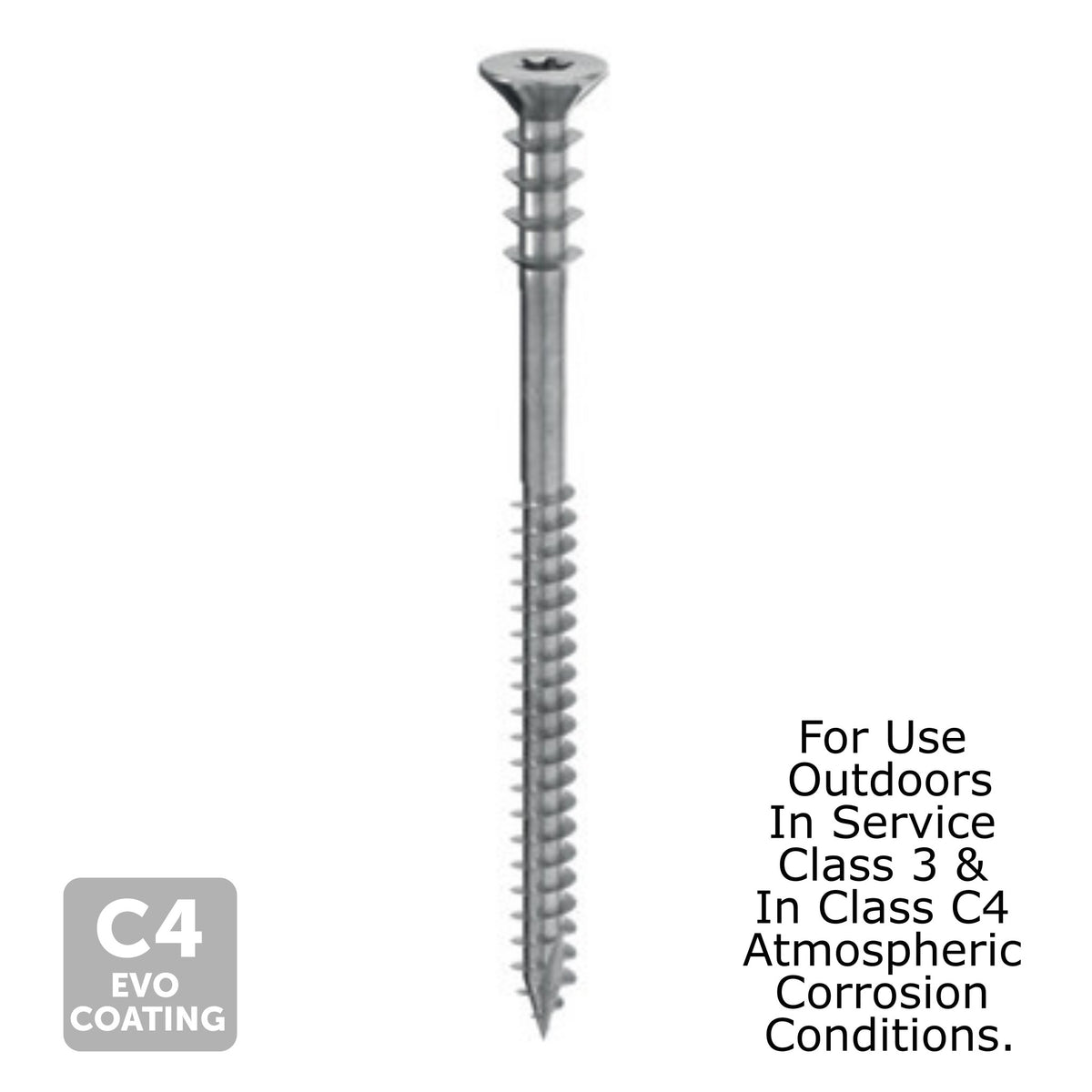 6 x 100mm DRS Evo Adjusting Screws - Timber to Timber Spacer Screw (Va ...