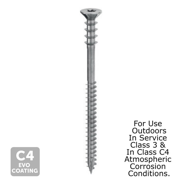 6 x 100mm DRS Evo Adjusting Screws - Timber to Timber Spacer Screw (Various Quantities)