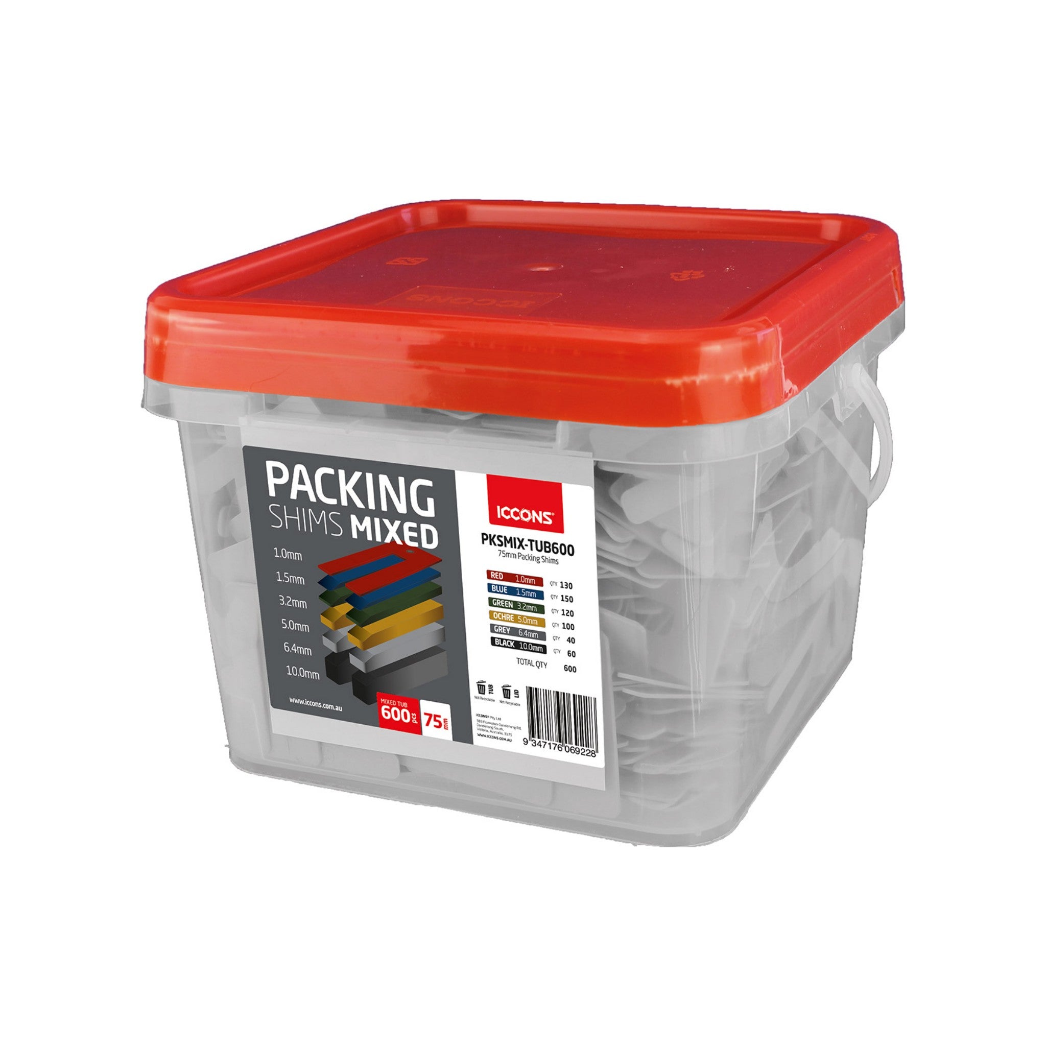 75mm Mixed Window Packers - Tub of 600