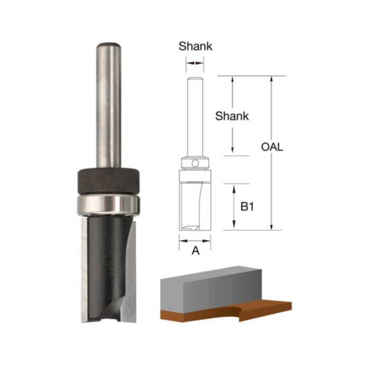 Inverted Round Router Bit Router Bits – Notorious Tools