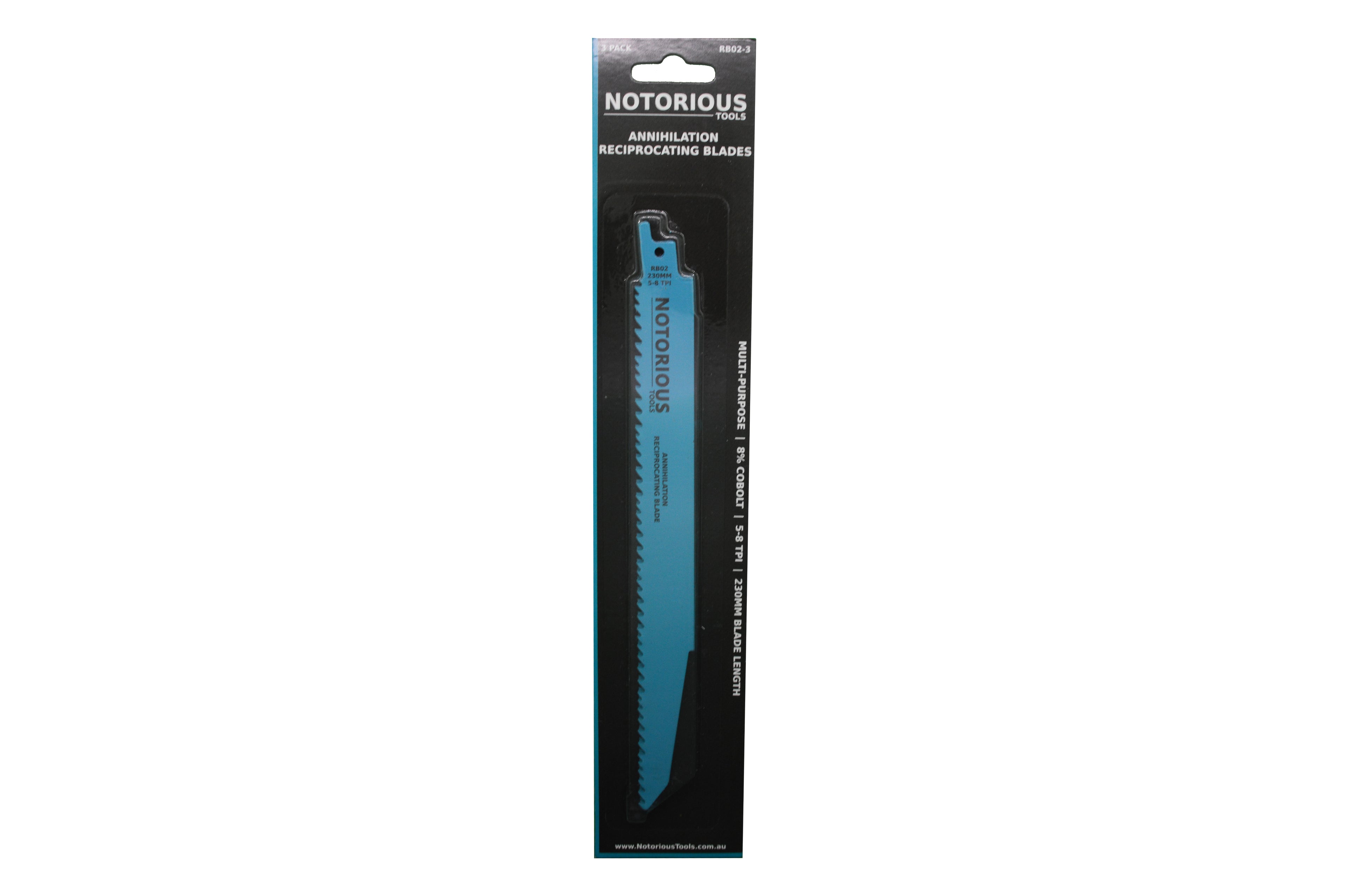 230mm Annihilation Reciprocating Blades - 3 Pack