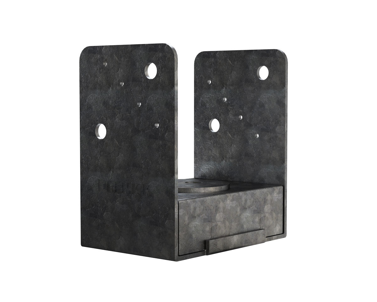 Adjustable U-Cup Bolt Down Post Support - Galvanised (Various Sizes) - Box of 6