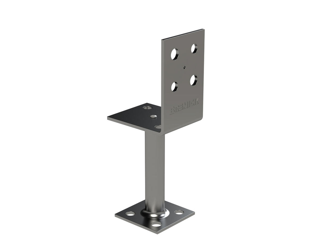 Half Stirrup Post Support- 316 Stainless Steel (Various Sizes) - Box of 4