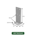 T Blade Post Support - Galvanised - Box of 6